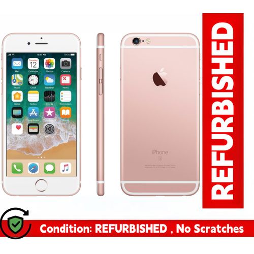 Apple iPhone 6s Rose Gold 16GB 4.7 Inch Retina HD Display 12MP Clear Camera Touch ID Fingerprint Unlock 4G LTE Fast Network