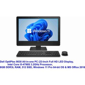 DELL OptiPlex 9030 COREi5 , 8GB RAM, 512 SSD, Win 11 Pro & MS Office 2016
