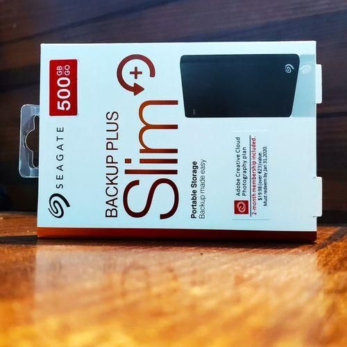 SEAGATE 500GB BackUp Plus Slim Portable Hard Drive