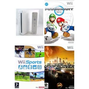 Official Nintendo Wii Console Downloaded With 6 Games Including Mario Kart