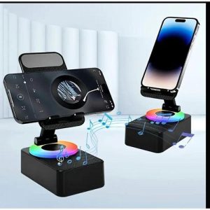3 In 1 Bluetooth Audio, PowerBank Bracket Phone Holder HiFi Speaker Mount Tablet