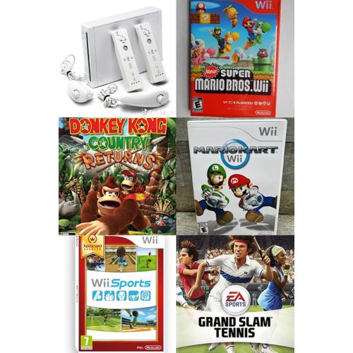 Official Nintendo Wii Console Downloaded With 5 Games including Wii Sports