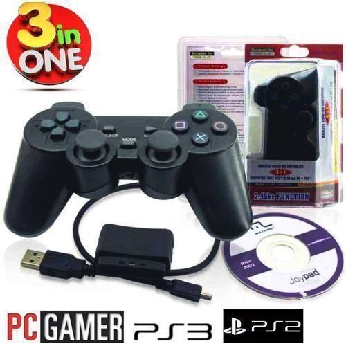 Wireless Vibration Controller DUAL SHOCK Wireless Pc Gaming Pad For Laptop / PS3 / PS2