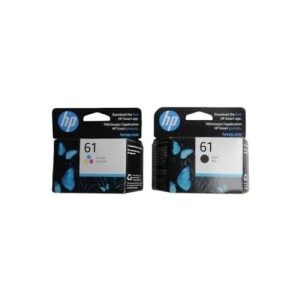 Hp 100% Genuine Original 61 Black and Trio-colour ink cartridge (all colour's in one shipping)