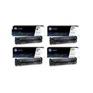 Hp 100% Genuine Original 203a laserjet Toner Catridge (all 4 colours in one shipping)