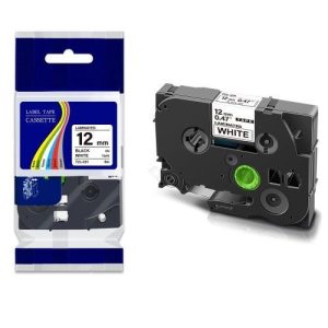 TZc 231 - 12mm Black On White Tze 231 Label Tape Cartridge