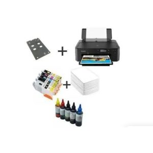 Canon Ts705a Photo - Cd- Id Card Printer With Tray, 235 Pieces Pvc Card - Refillable Cartridge And Ink