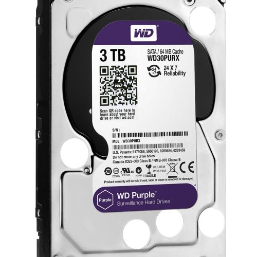 3tb surveillance hd western digital purple